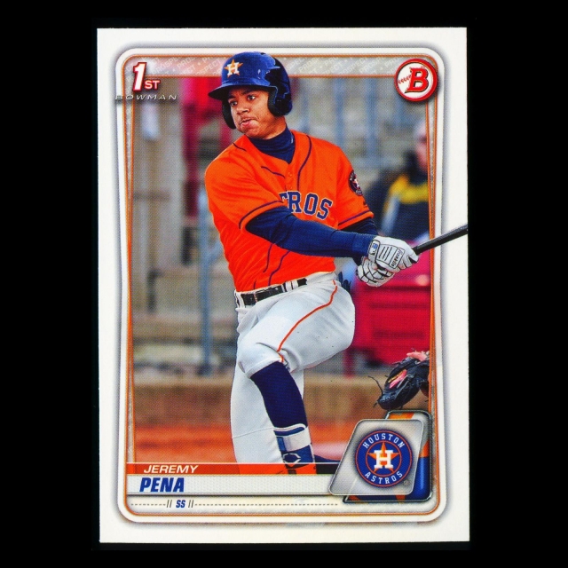 Jeremy Pena 2020 Bowman 1st Bowman Prospect Astros