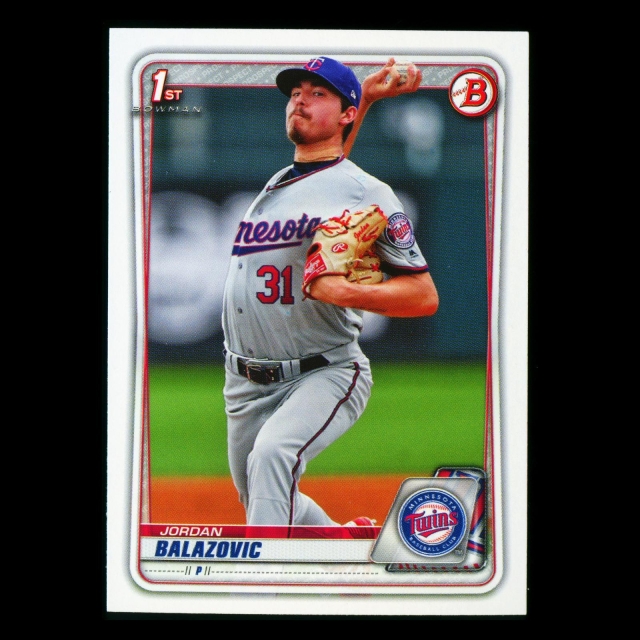 Jordan Balazovic 2020 Bowman 1st Bowman Prospect Twins