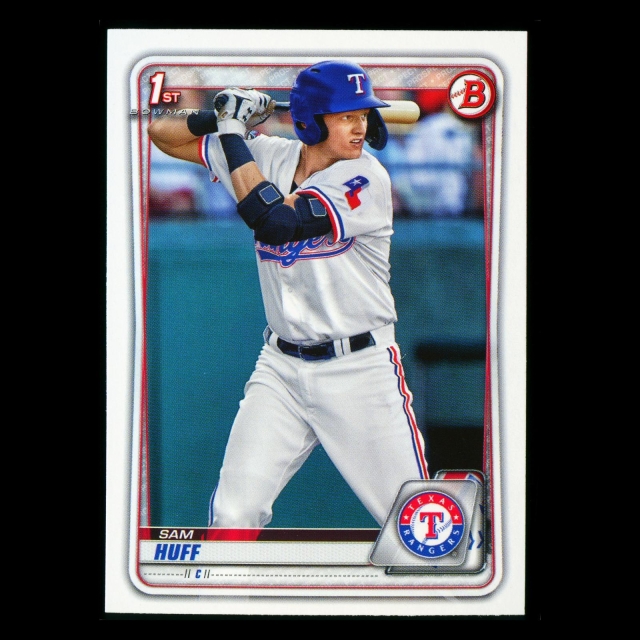Sam Huff 2020 Bowman 1st Bowman Prospect Rangers