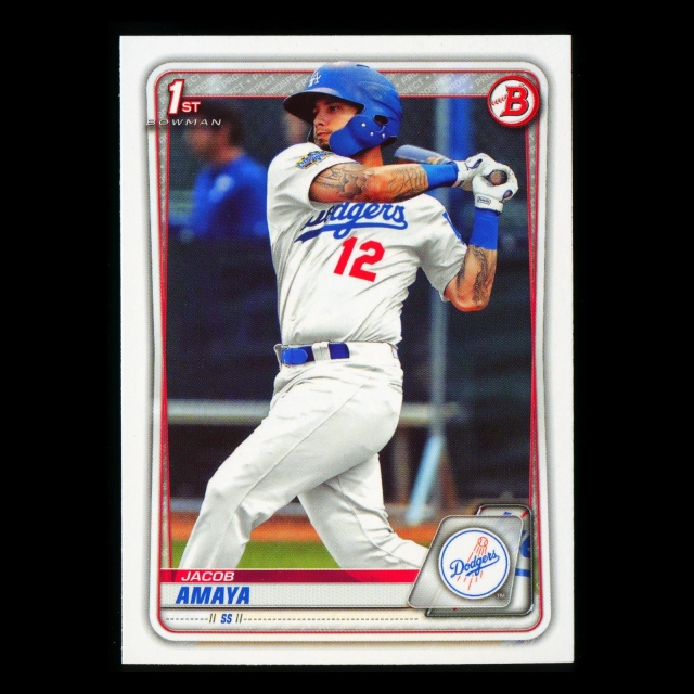 Jacob Amaya 2020 Bowman 1st Bowman Prospect Dodgers