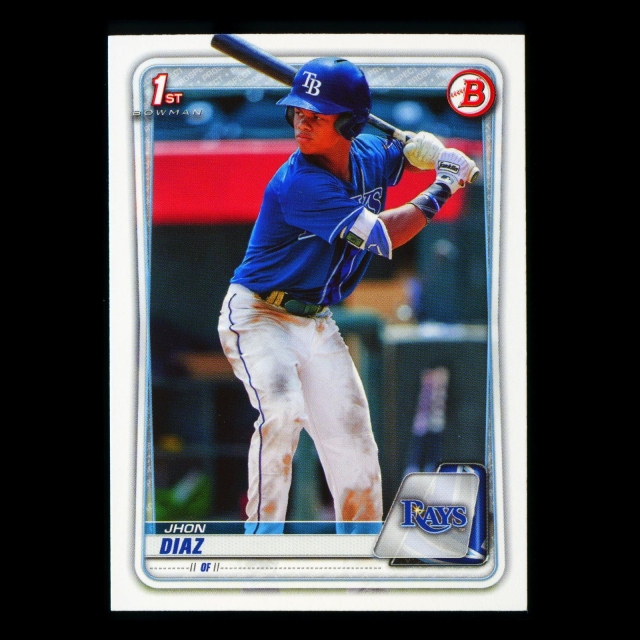 Jhon Diaz 2020 Bowman 1st Bowman Prospect Rays