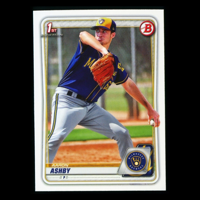 Aaron Ashby 2020 Bowman 1st Bowman Prospect Brewers
