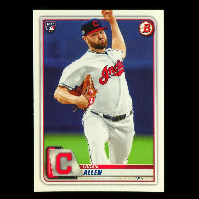 Logan Allen RC 2020 Bowman Rookie Indians