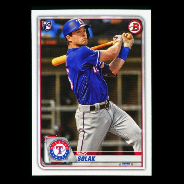 Nick Solak RC 2020 Bowman Rookie Rangers