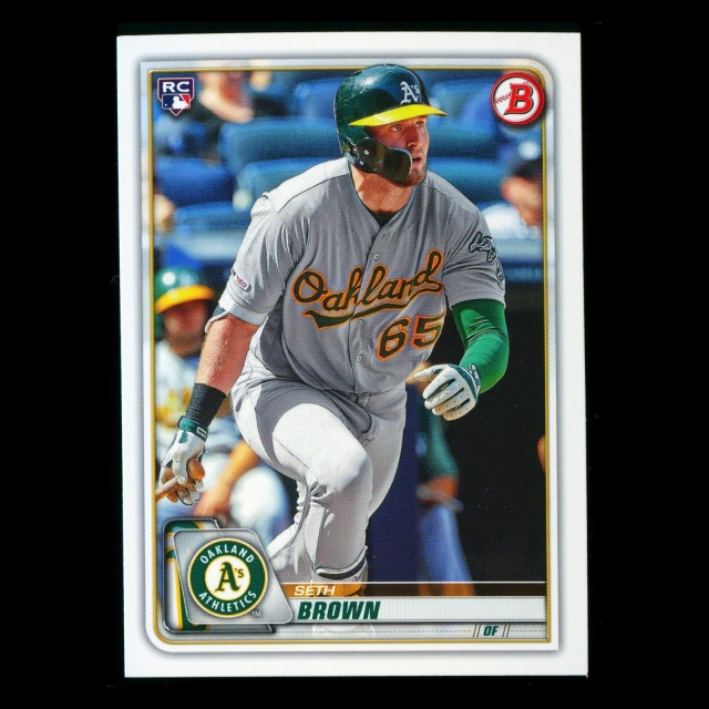 Seth Brown RC 2020 Bowman Rookie Athletics