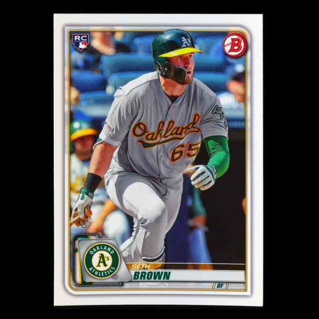 Seth Brown RC 2020 Bowman Rookie Athletics