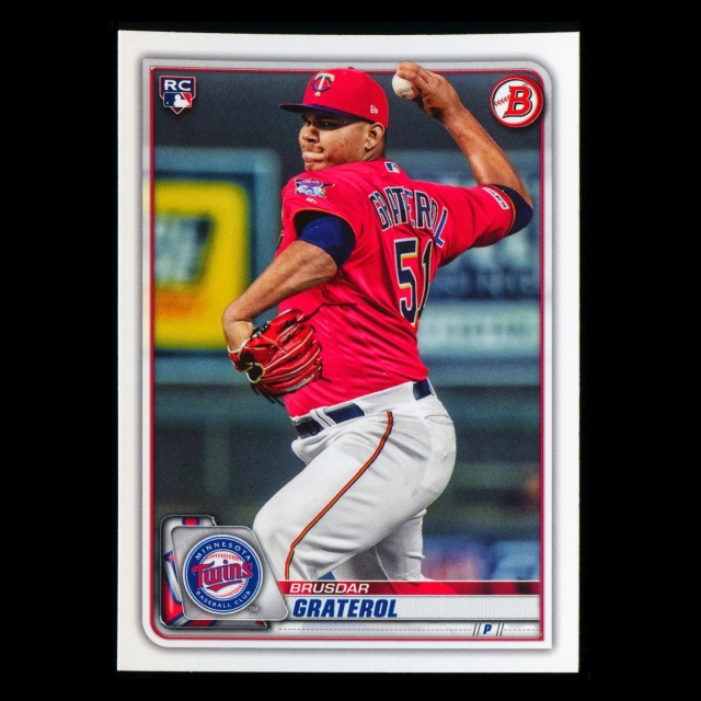 Brusdar Graterol RC 2020 Bowman Rookie Twins