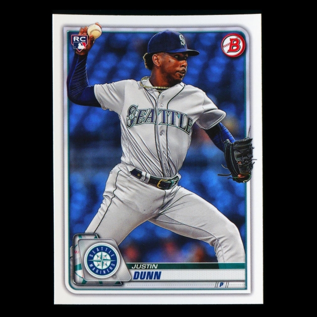 Justin Dunn RC 2020 Bowman Rookie Mariners