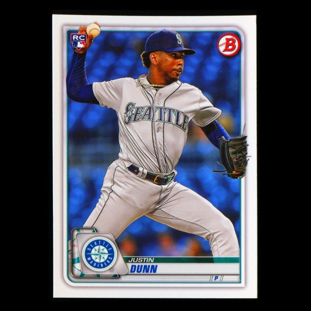 Justin Dunn RC 2020 Bowman Rookie Mariners
