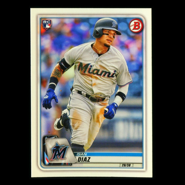 Isan Diaz RC 2020 Bowman Rookie Marlins