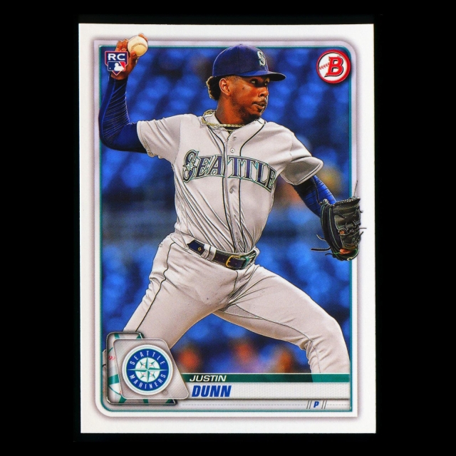 Justin Dunn RC 2020 Bowman Rookie Mariners
