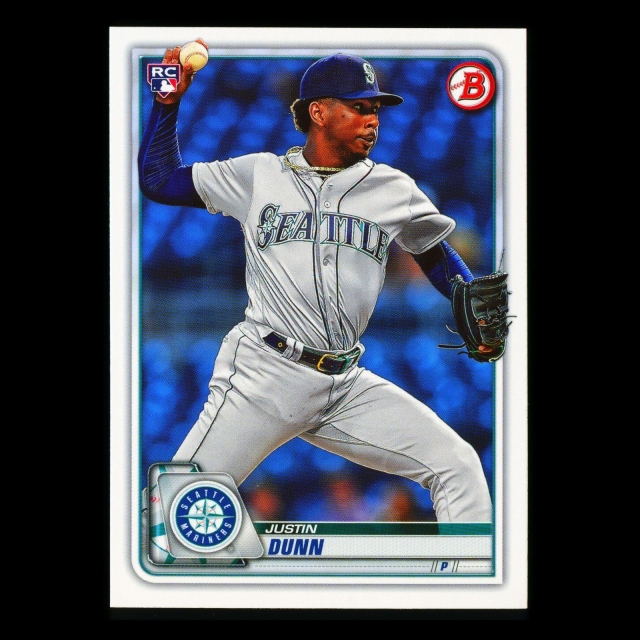 Justin Dunn RC 2020 Bowman Rookie Mariners