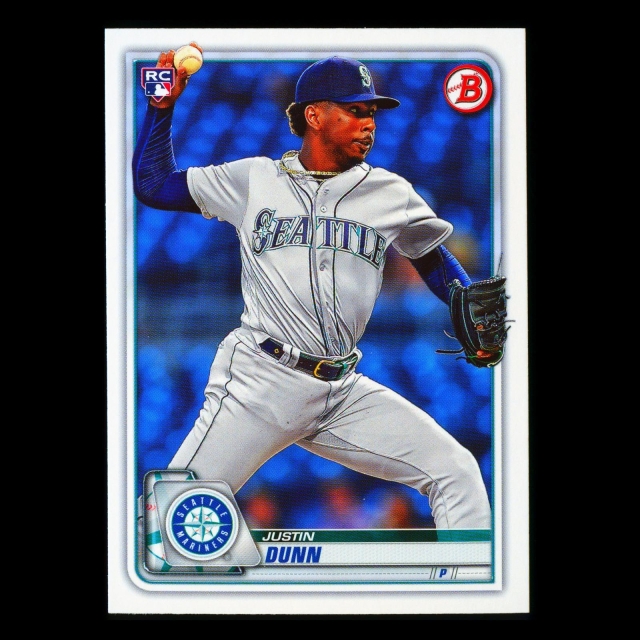 Justin Dunn RC 2020 Bowman Rookie Mariners