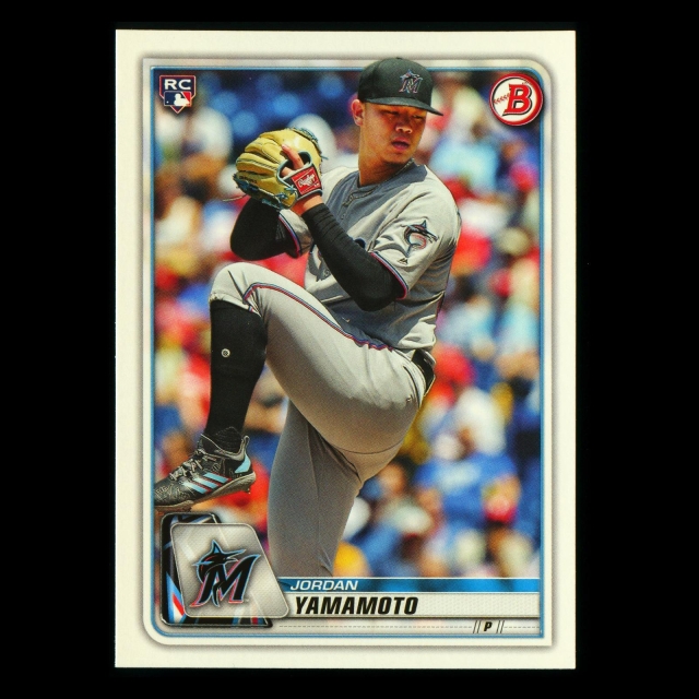 Jordan Yamamoto RC 2020 Bowman Rookie Marlins
