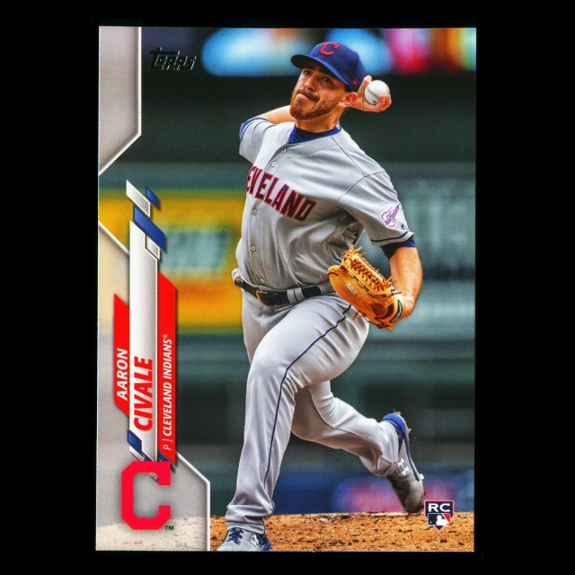 Aaron Civale RC 2020 Topps Rookie Indians