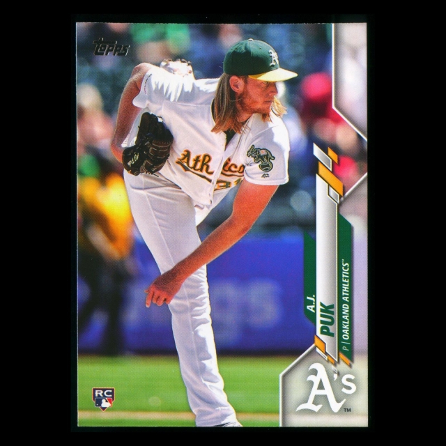 A.J. Puk RC 2020 Topps Rookie Athletics