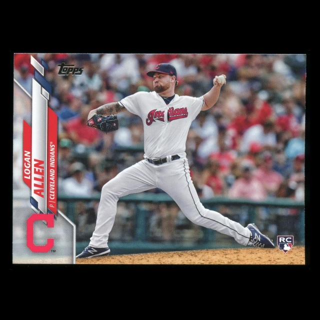 Logan Allen RC 2020 Topps Rookie Indians