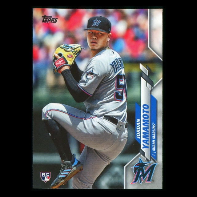Jordan Yamamoto RC 2020 Topps Rookie Marlines