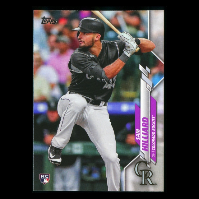 Sam Hilliard RC 2020 Topps Rookie Rockies