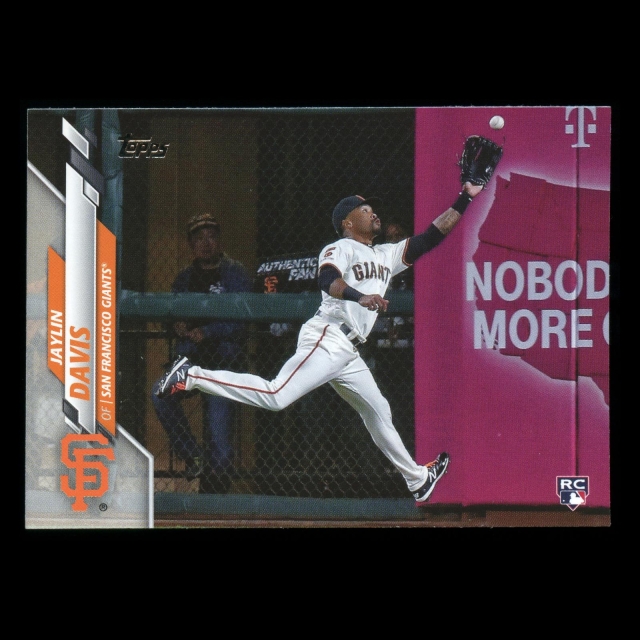 Jaylin Davis RC 2020 Topps Rookie Giants