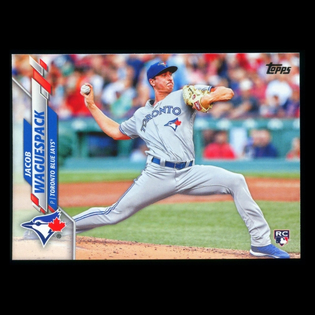 Jacob Waguespack RC 2020 Topps Rookie Blue Jays