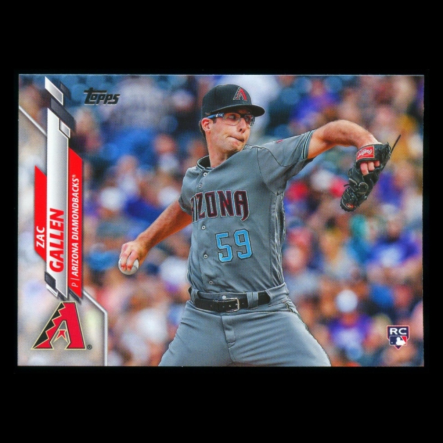 Zac Gallen RC 2020 Topps Rookie Diamondbacks