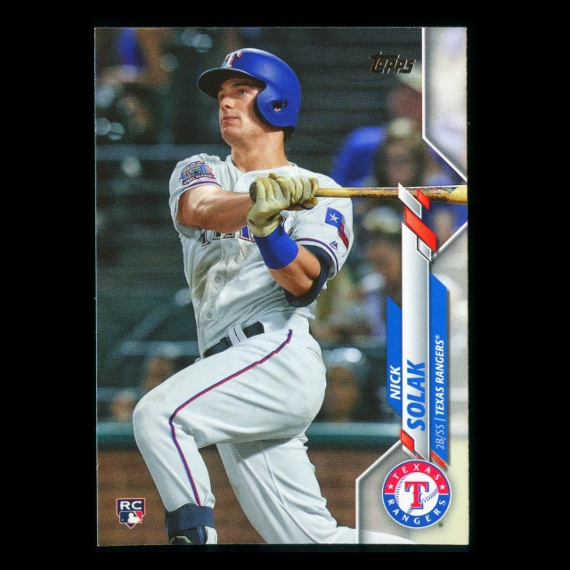 Nick Solak RC 2020 Topps Rookie Rangers