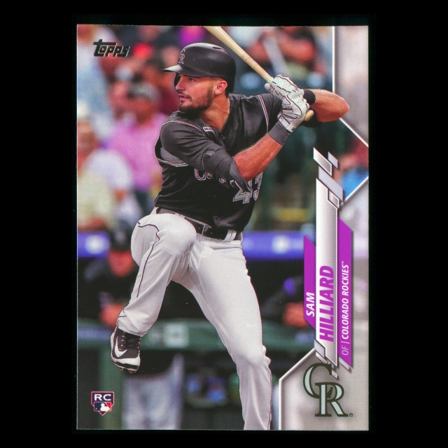 Sam Hilliard RC 2020 Topps Rookie Rockies