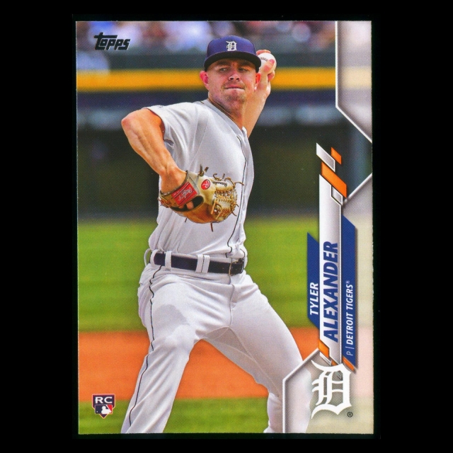 Tyler Alexander RC 2020 Topps Rookie Tigers