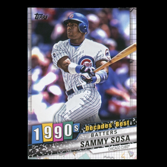 Sammy Sosa 2020 Topps Decades' Best Batters 1990s Cubs