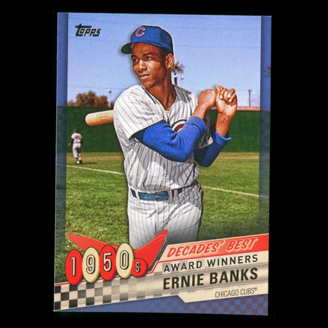 Ernie Banks 2020 Topps Decades' Best Award Winners 1950s Cubs