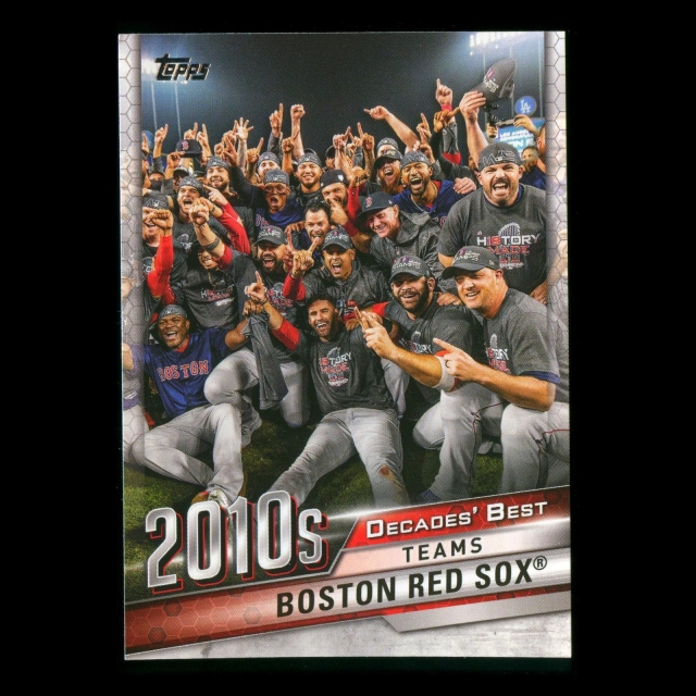 Boston Red Sox 2020 Topps Decades' Best Teams 2010s