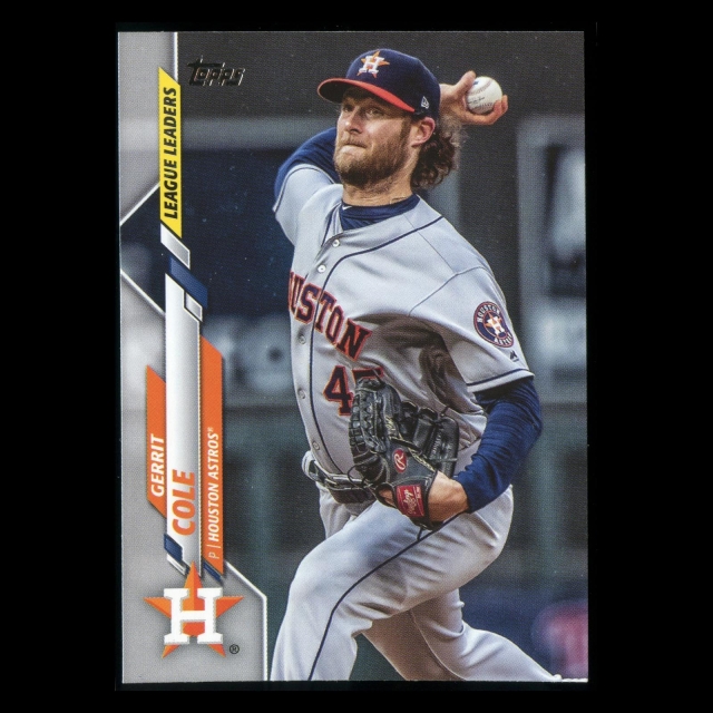 Gerrit Cole 2020 Topps League Leaders Astros