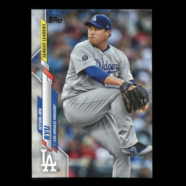 Hyun-Jin Ryu 2020 Topps League Leaders Dodgers