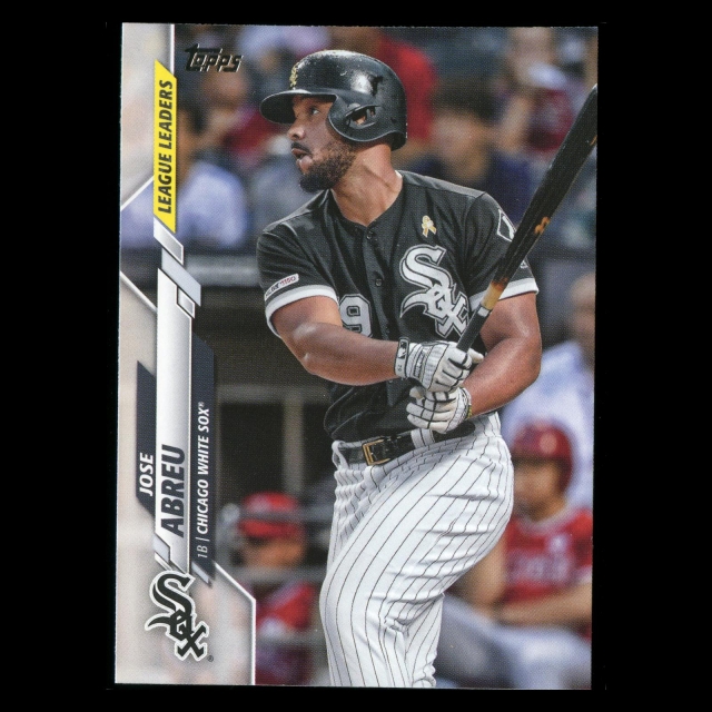 Jose Abreu 2020 Topps League Leaders White Sox