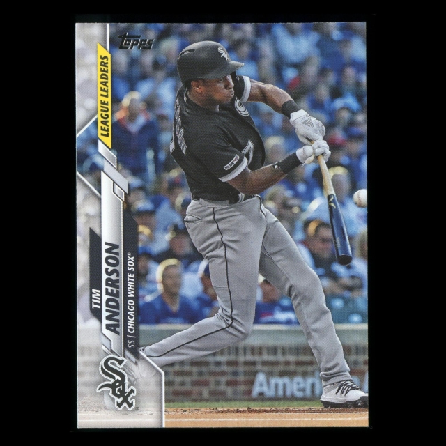 Tim Anderson 2020 Topps League Leaders White Sox