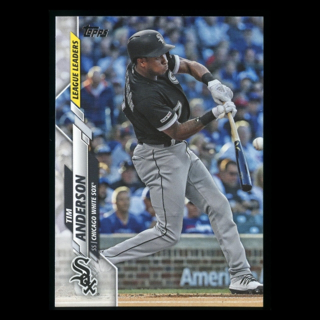 Tim Anderson 2020 Topps League Leaders White Sox