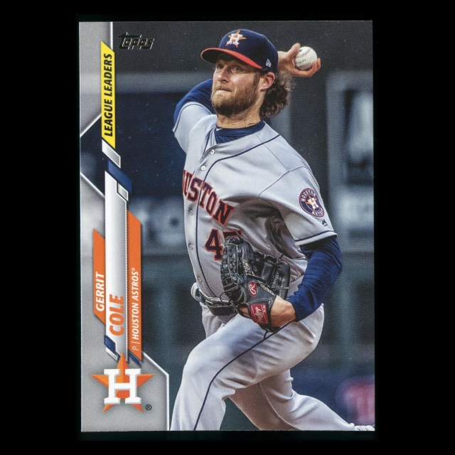 Gerrit Cole 2020 Topps League Leaders Astros