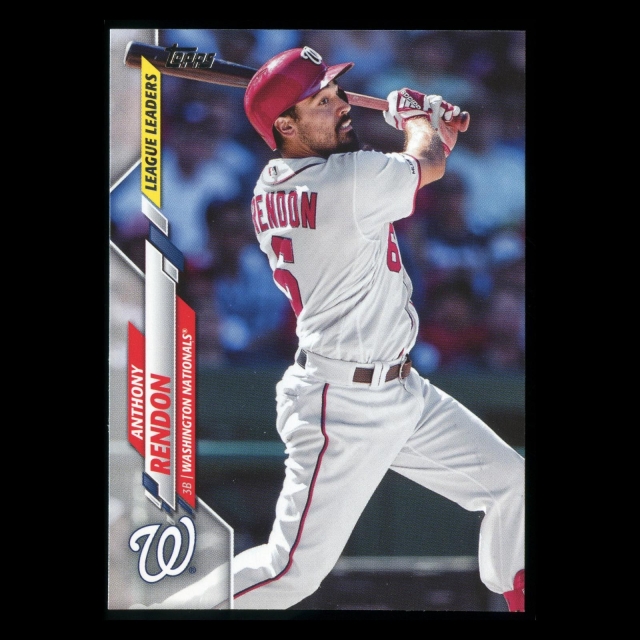 Anthony Rendon 2020 Topps League Leaders Nationals
