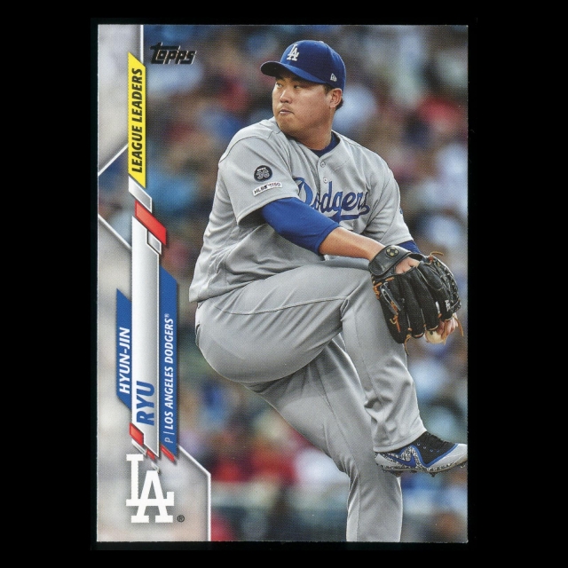 Hyun-Jin Ryu 2020 Topps League Leaders Dodgers