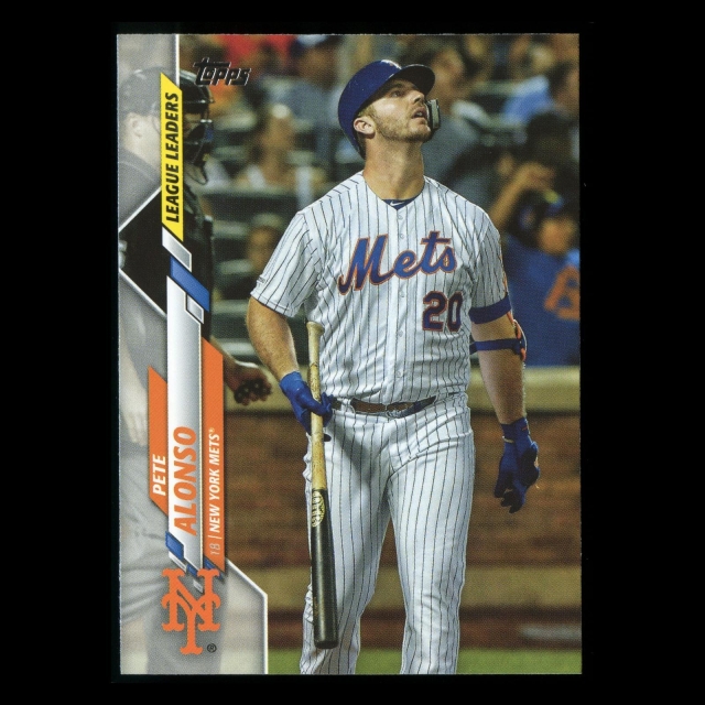 Pete Alonso 2020 Topps League Leaders Mets
