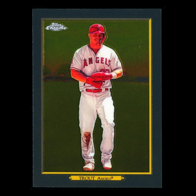 Mike Trout 2020 Topps Chrome Turkey Red Chrome Angels