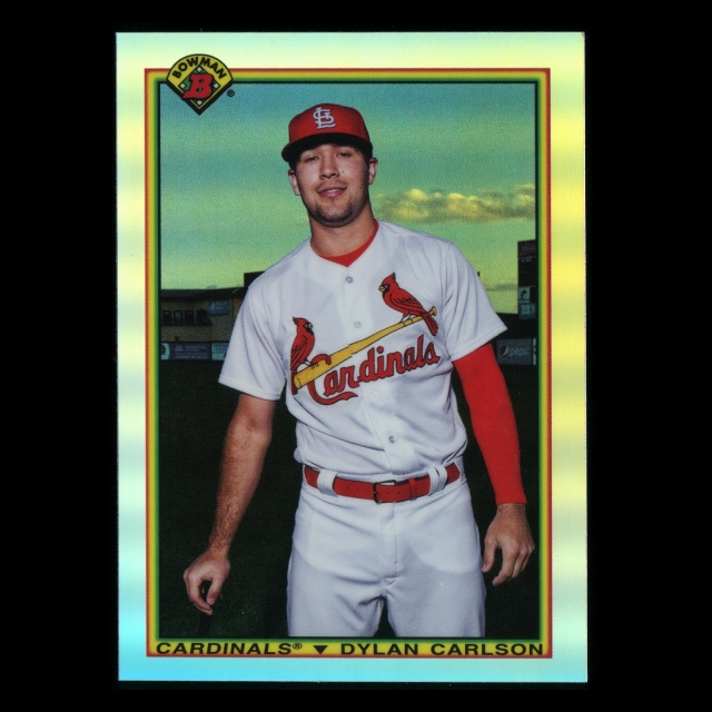 Dylan Carlson RC 2020 Bowman Chrome 1990 Retro Refractor Rookie Cardinals