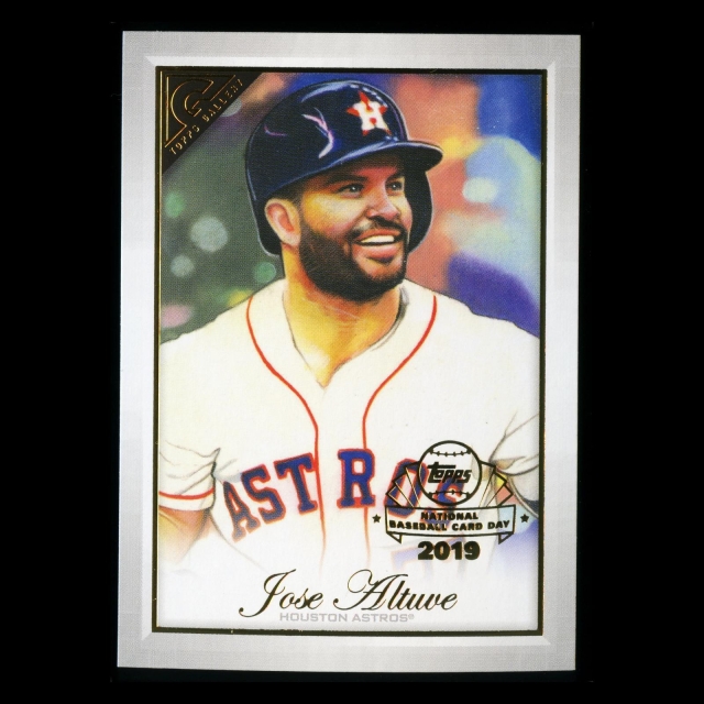 Jose Altuve 2019 Topps Gallery National Baseball Card Day Astros