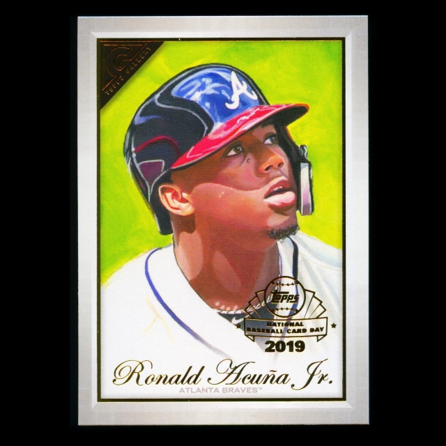 Ronald Acuna Jr. 2019 Topps Gallery National Baseball Card Day Braves