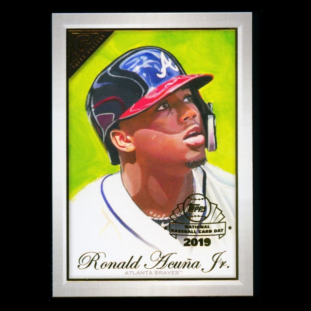 Ronald Acuna Jr. 2019 Topps Gallery National Baseball Card Day Braves