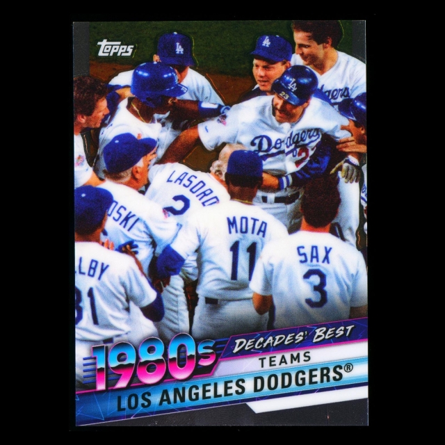 Los Angeles Dodgers 2020 Topps Decades' Best Chrome Batters 1980s