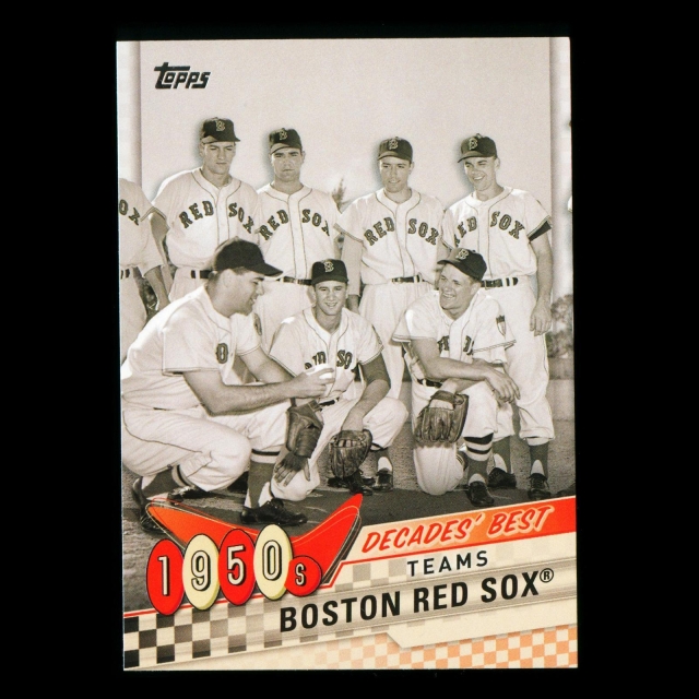 Boston Red Sox 2020 Topps Decades' Best Teams 1950s