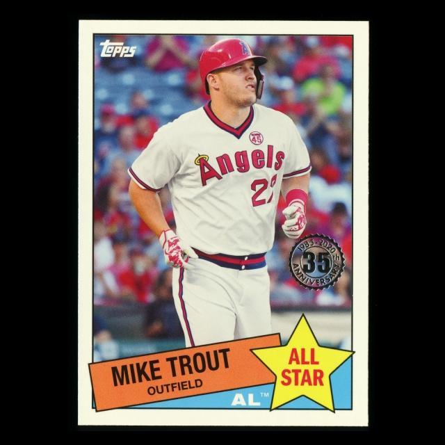 Mike Trout 2020 Topps 35 Anniversary 85 Retro All Star Angels