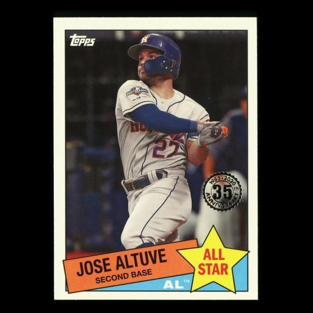 Jose Altuve 2020 Topps 35 Anniversary 85 Retro All Star Astros